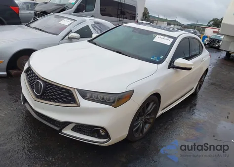 2020 Acura Tlx A-Spec/A-Spec W/Red Leather из США, поврежденный, VIN 19UUB1F62LA010915